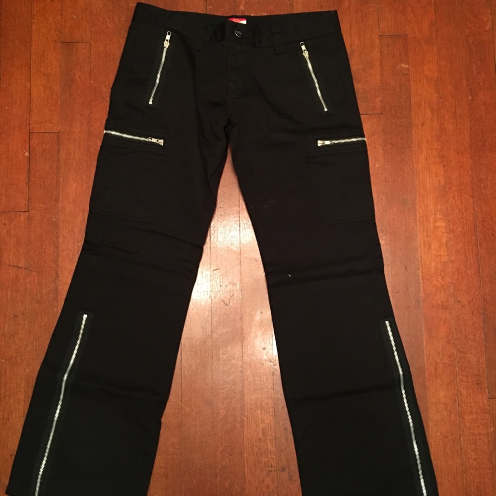 Dickies goth zipper pants